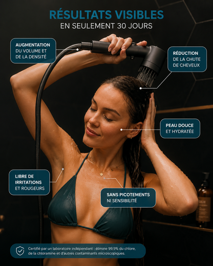 Pommeau de douche a filtre